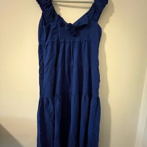 Blue Sleeveless macy dress